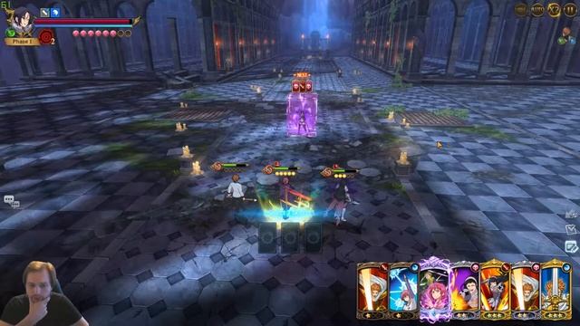 [7DS] The Seven Deadly Sins: Grand Cross Босс Мерлин Красная Гила 3137 очков 164к команда смотреть онлайн