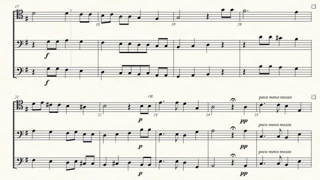 Eine kleine Wolke - Nikolai Rimsky-Korsakov for Trombone Trio смотреть онлайн