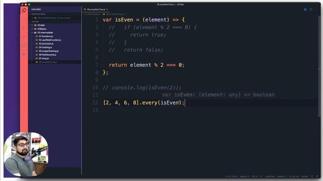 Callback and arrow function introduction in array смотреть онлайн