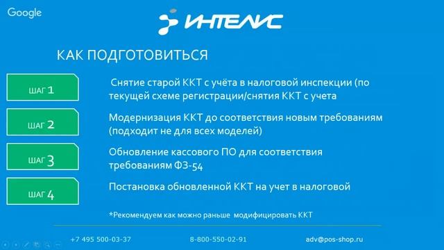 Вебинар по 54-ФЗ "О применении ККТ" смотреть онлайн
