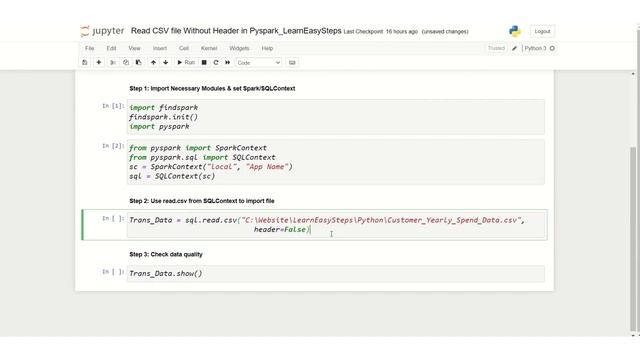 How to import CSV without Header in Pyspark | Imprt CSV to Pyspark Dataframe | Learn Pyspark смотреть онлайн