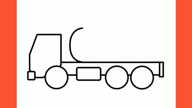 How to draw a FUEL TRUCK easy / drawing oil tanker step by step смотреть онлайн