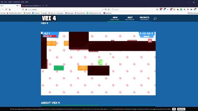 Vex 4 | Act 1 | Glitched speedrun world record | negative 1.2 seconds смотреть онлайн