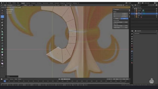 Modeling Heraldic Lily in blender - Guide for Beginners смотреть онлайн