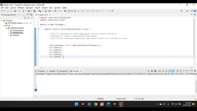 How to find fibonacci series in java ?? |Count occurance of character in String | Java Interview смотреть онлайн