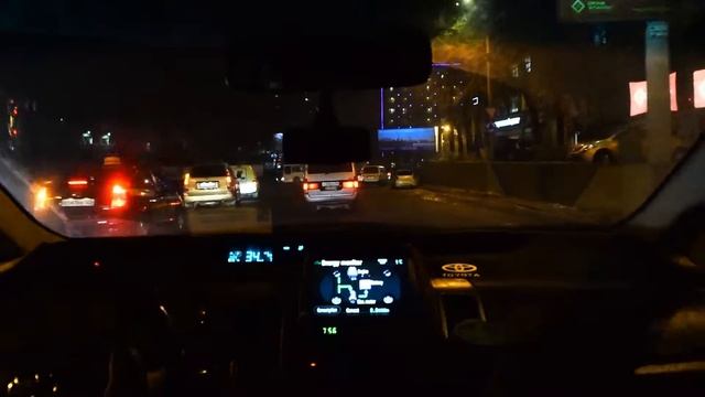 Ночной Владивосток _ Вид из Американского приуса смотреть онлайн