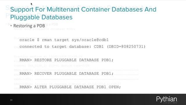 RMAN 12c The Next Generation смотреть онлайн
