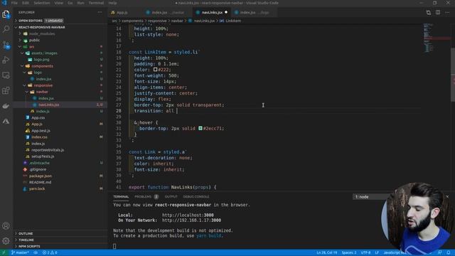 Build Responsive Navbar with Hamburger Menu with Animations | Beginner REACT.JS смотреть онлайн