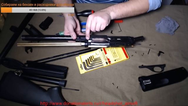 Разборка и сборка дробовика REMINGTON M870 от CYMA