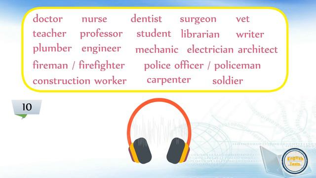 English Vocabulary Quiz: Jobs and Occupations | For Beginners смотреть онлайн