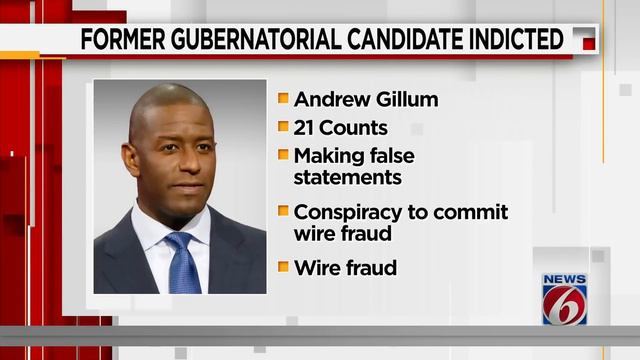 Andrew Gillum, former candidate in Florida gubernatorial race, faces federal charges смотреть онлайн