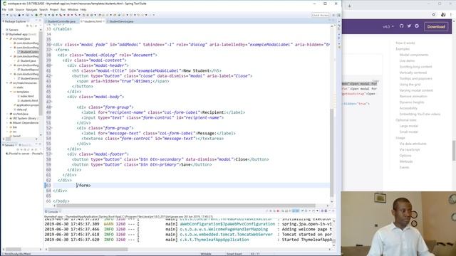 19 - Setup the AddModal Dialog Form With BootStrap and JQuery смотреть онлайн