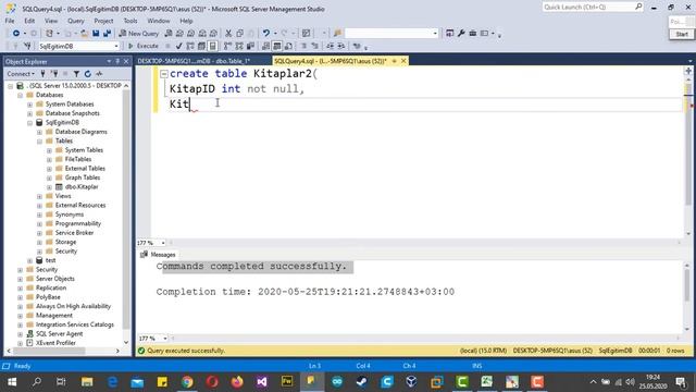 SQL Server 2019 Tablo Oluşturma #Ders6 MSSQL Server Dersleri смотреть онлайн