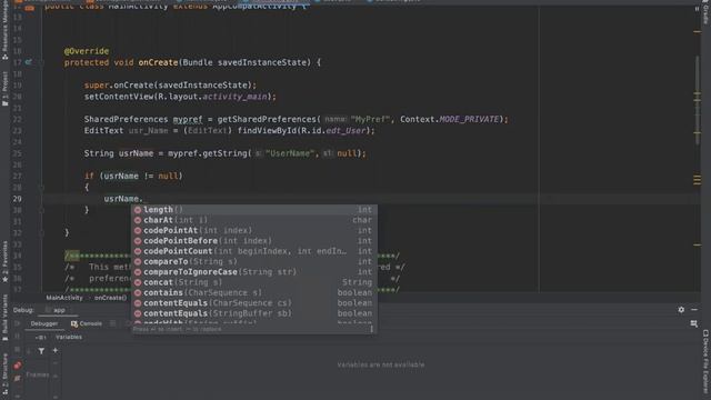 Shared Preferences - User registration смотреть онлайн