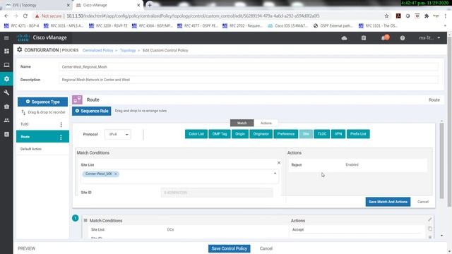 Cisco SD-WAN - Centralized Control Policy - Regional Mesh (Spanish) смотреть онлайн
