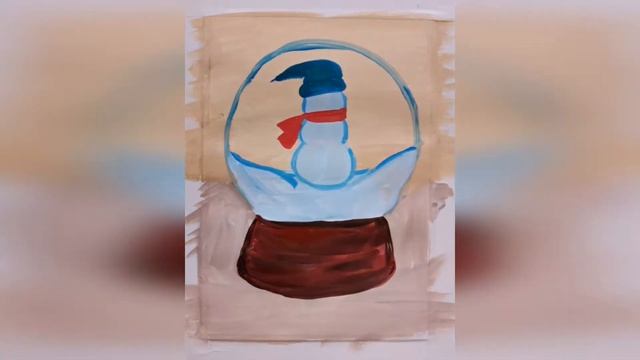 КАК НАРИСОВАТЬ СНЕЖНЫЙ ШАР ГУАШЬЮ смотреть онлайн