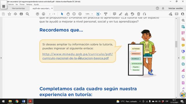 TUTORIA - EXPERIENCIA DE APRENDIZAJE 9 - ACTIVIDAD 5: 3° Y 4° DE SECUNDARIA - APRENDO EN CASA 2021 смотреть онлайн
