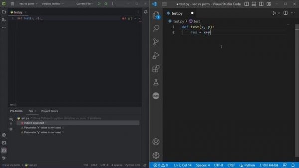 ОГРОМНЫЙ обзор и сравнение PyCharm и Visual Studio Code