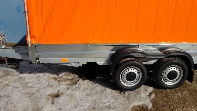 Тяжело ли справляться с двухосным прицепом " Экспедиция" 3600х1500 без авто. смотреть онлайн