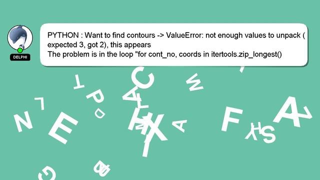PYTHON : Want to find contours - ValueError: not enough values to unpack (expected 3, got 2), this смотреть онлайн