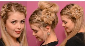 3 Красивые Прически На Каждый День/Цветок из волос.