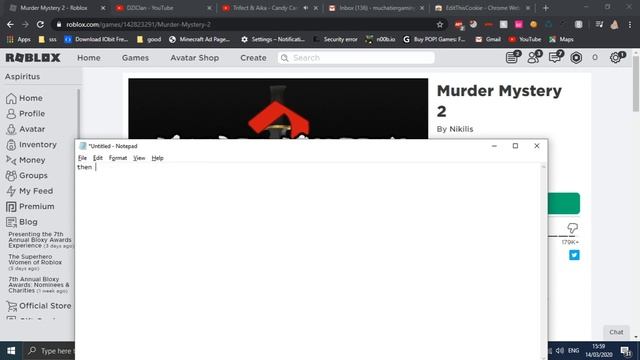 Murder Mystery 2 (mm2) inventory duplication glitch (2020) NOT PATCHED смотреть онлайн