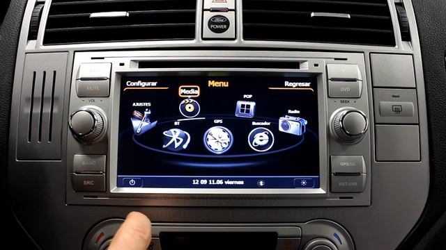 Navigation "OEM Look" Touchscreen - Ford Series (Silver) - 2 DIN 7" HD GPS DVD iPod USB SD Bluetoot смотреть онлайн