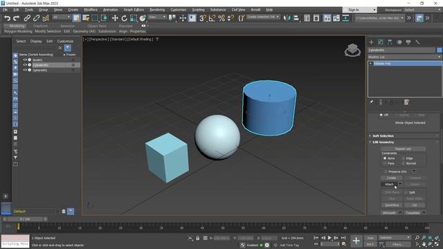 3Ds Max How To Attach Multiple Object Tutorial смотреть онлайн