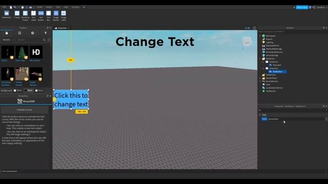 Click Button To Change Text Roblox Studio 2023 смотреть онлайн