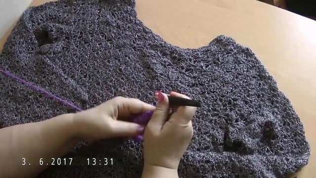 Простая и красивая туника крючком