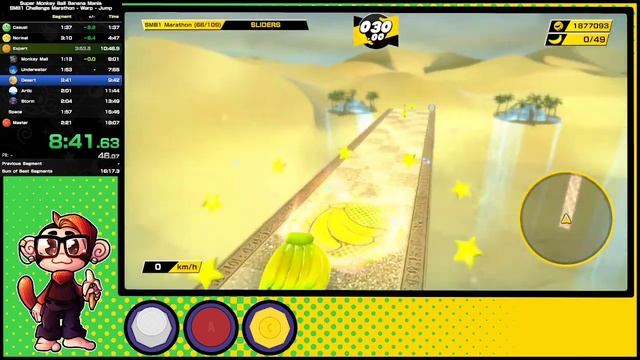 [Former WR] SMB1 Marathon Jump in 06:28.73 - Super Monkey Ball Banana Mania Speedrun смотреть онлайн