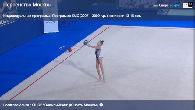Белякова Алиса мяч 32,00 смотреть онлайн