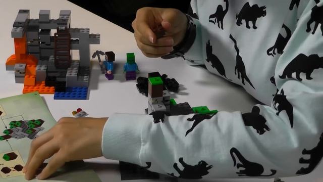 Lego Minecraft The Cave Set 21113 | Unbox Build Time Lapse Review смотреть онлайн