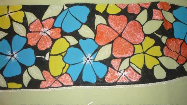 Цветочный узор на юбке своими руками смотреть онлайн