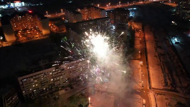 Праздничный салют на детский новогодний праздник! Тольятти-2020 смотреть онлайн