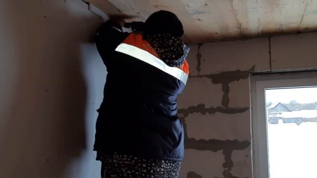 гипсокартон на стены из пеноблоков без профиля смотреть онлайн