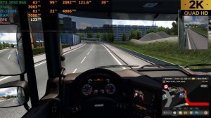 Euro Truck Simulator 2 | RTX 3050 8Gb | Ultra/High Settings at 1080p/2K/4K
