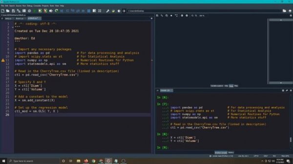 Data Science using Python... Linear Regression - Part 1