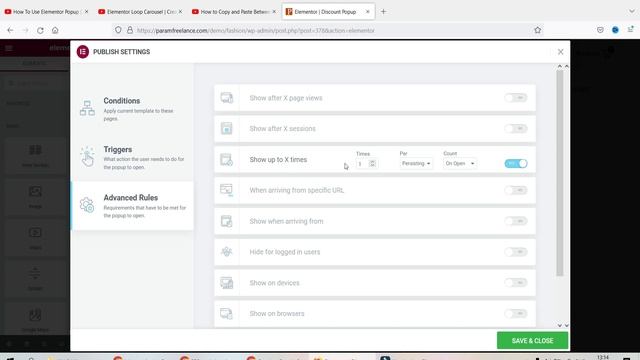 How to Schedule a Popup in Elementor | New Advanced Rule | Schedule Specific Time for Popup смотреть онлайн