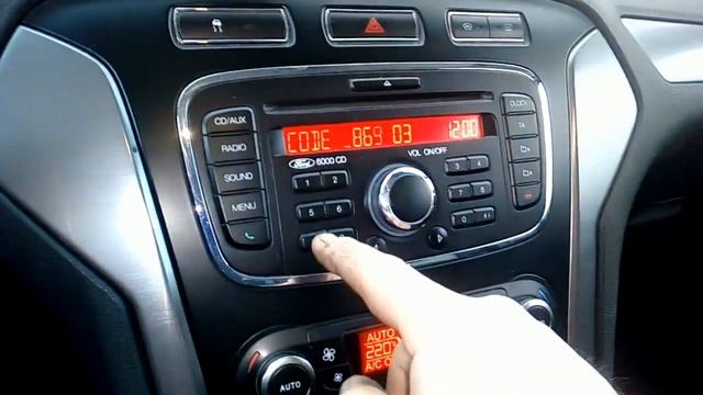 Форд мондео 4. Код штатной магнитолы. Где его взять и как вводить. смотреть онлайн