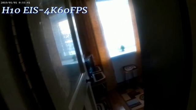 Съемка видео H10 EIS в 4K-60FPS. смотреть онлайн