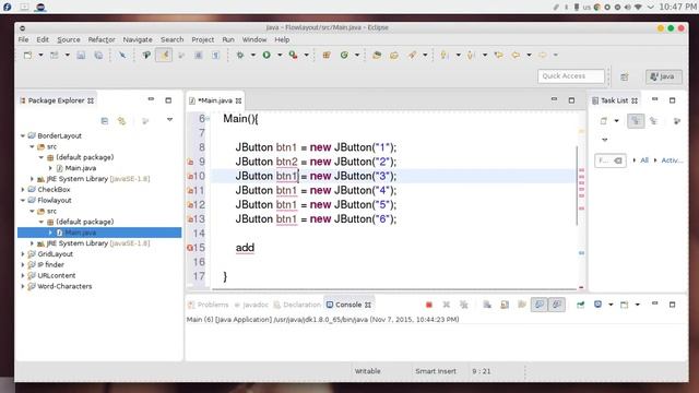 46 JAVA Swing GUI Flow Layout смотреть онлайн