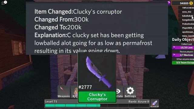 ? New Updates in the STK Value List! |?Survive the Killer смотреть онлайн