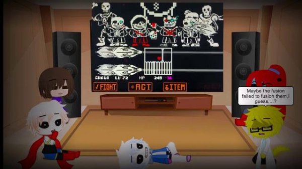 UNDERTALE REACT TO ENDING TIME OCTET FIGHT PHASE 5 (Request)