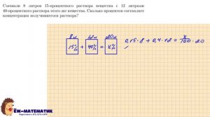 Задание 20 (часть 1) | ЕГЭ 2024 Математика (база) | Задачи на проценты