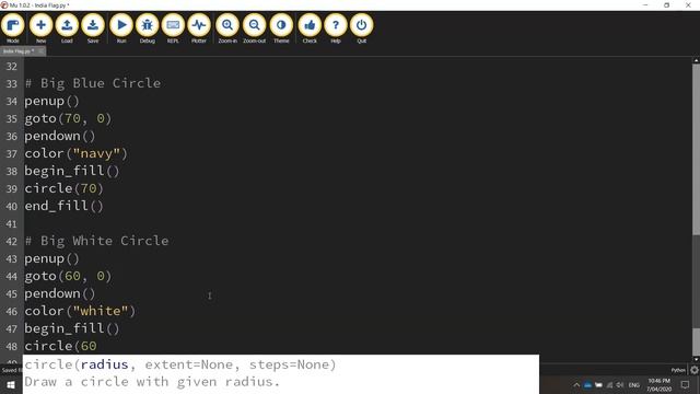 Python Turtle - Code the Indian Flag Tutorial смотреть онлайн