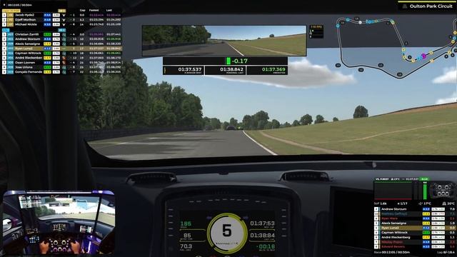 IRacing - Falken Tyre Sports Car Challenge - Aston Martin GT4 - Oulton Park Circuit - 23S1WK1 part смотреть онлайн