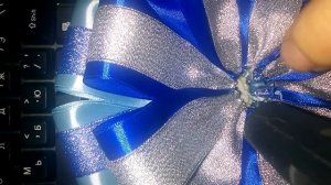 Бант на выписку из роддома канзаши ( Для мальчика)