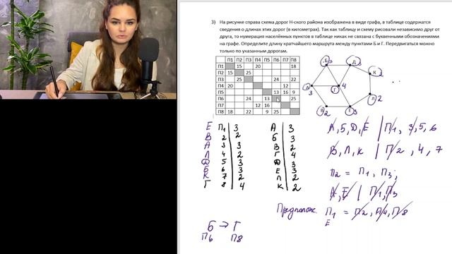 УРОК 5. Задание 1. Графы. В 4 номере ответ 22. смотреть онлайн