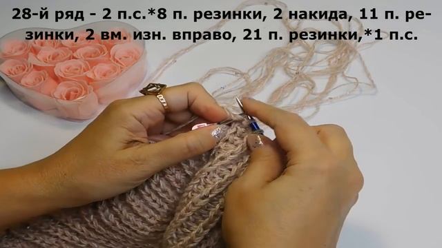 СВИТЕР - ПОНЧО В СТИЛЕ ОВЕРСАЙЗ/ 2 часть/ВОЛНООБРАЗНЫЙ УЗОР МИССОНИ смотреть онлайн